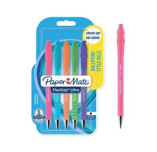 Paper Mate Flexgp Ult Ball Brght Pk5