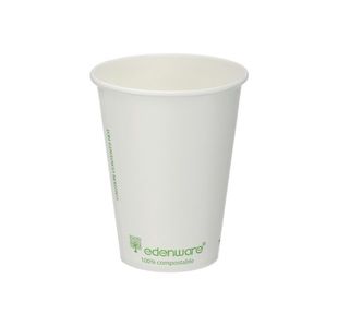 Sgl Wall Coff Cup 12Oz Wht Pk1000