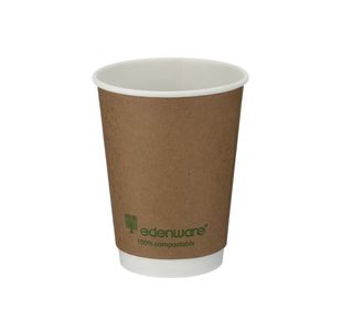 Dbl Wall Coff Cup 12Oz Kraft Pk500