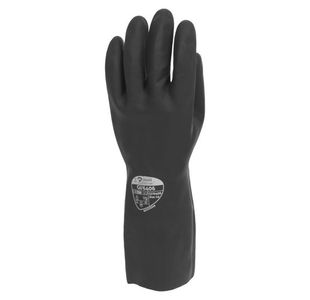 33Cm Industrial Rubber Glove Blk 10