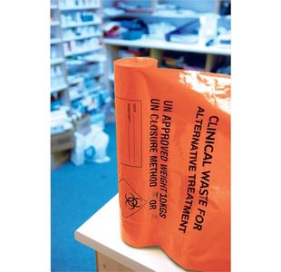 Clinical Waste Sack Rlls Hdut Pk100