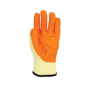 S Grip Crinkle Latex Glv Org 9 Pk12