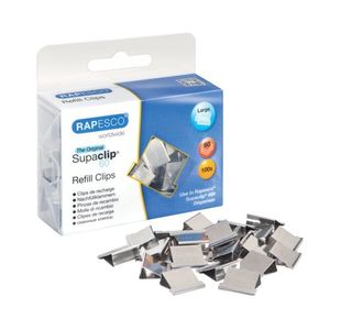 Rapesco Supaclip 60 Rfl Ss Pk100