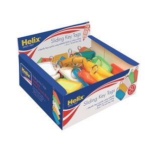 Helix Med Sliding Key Fobs Ast Pk50