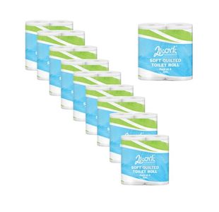 2Work Quilted Toilet Roll 3-Ply Pk40