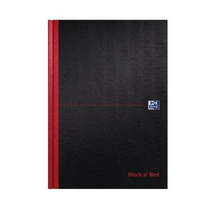 Black N Red Hb Ruled Notebook A4
