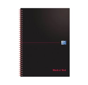 Black N Red Wire Notebook A4 Pk10