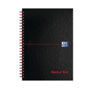 Black N Red Wire A-Z Notebook A5 Pk5