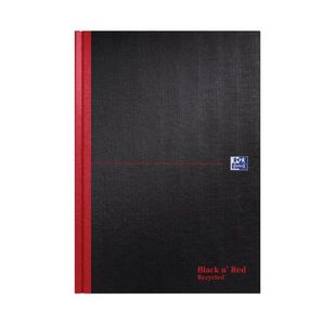 Black N Red Hb Recy Notebook A4 Pk5