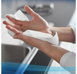 Hand Towel Roll Disp 304M Wht Pk6