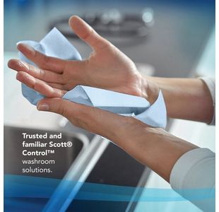 V-Fold Paper Hand Towels Blue Pk15