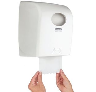 Rled Hand Paper Towel Dispenser Wht