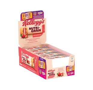 Kelloggs Strawb Nutrigrain 37G Pk25