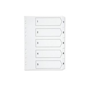 Q-Connect Index A4 Mlti-Pnchd White