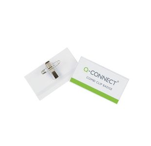 Q-Connect Combi Badge 40X75Mm Pk50