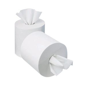 2Work Cfeed Roll 1-Ply Wht Pk12