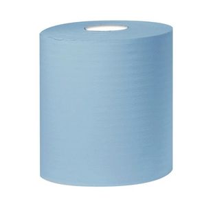 2Work Cfeed Roll 2-Ply 150M Blue Pk6