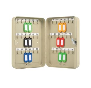 Q-Connect Key Cabinet 36 Fobs Prlgry