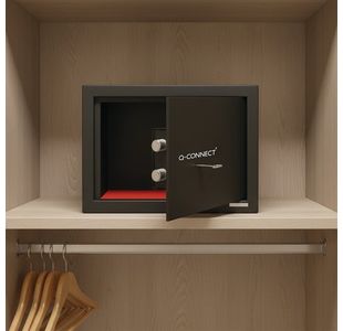 Q-Connect Key-Operated Safe 10L Blk