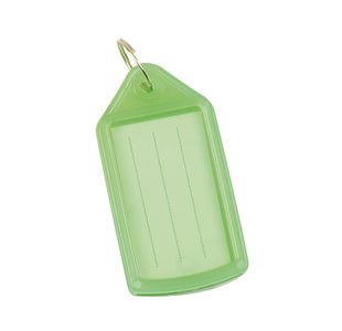 Q-Connect Sliding Key Fob Green Pk40