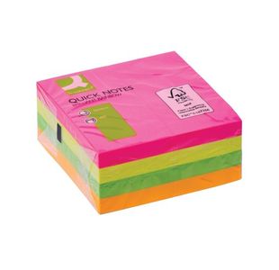 Q-Connect Quick Note Cube 76X76 Neon