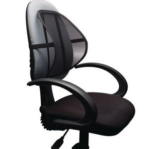 Q-Connect Black Mesh Back Support