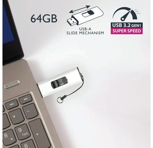 Q-Connect Usb 3.0 Slider 64Gb Drive