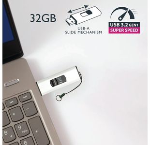 Q-Connect Usb 3.0 Slider 128Gb Drive