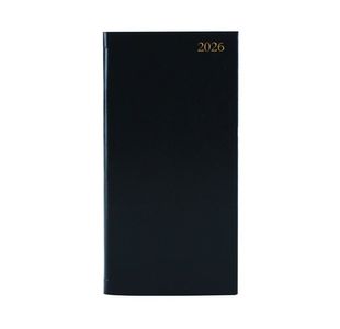 Slim Desk Diary Ptrt Wtv Black 2026