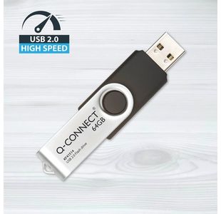 Q-Connect Usb 2.0 Swivel 64Gb Drive