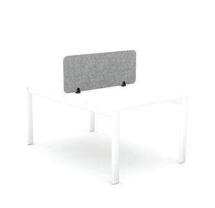 Desk Mtd Pet Screen 1190X400Mm Grey