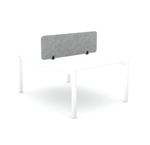 Desk Mtd Pet Screen 1390X400Mm Grey