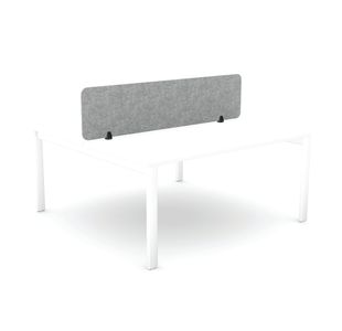 Desk Mtd Pet Screen 1590X400Mm Grey