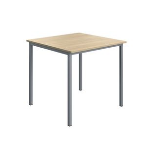 Mpps Table 800X800 Oak/Silver