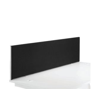 Jemini Straight Mtd Desk Screen Blk
