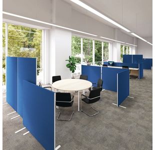 Floor Stand Screen 1200X25X1600 Blk