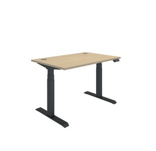 Dm Sit/Stand Desk 1200X800 Oak/Blk