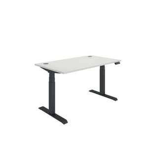 Dm Sit/Stand Desk 1400X800 Wht/Blk