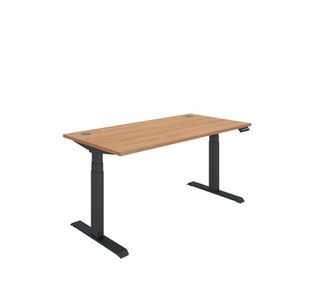 Dm Sit/Stand Desk 1600X800 Beech/Blk