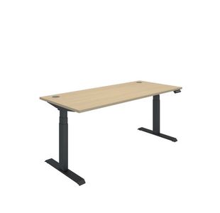 Dm Sit/Stand Desk 1800X800 Oak/Blk