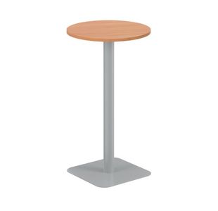 Origin 600Mm High Table Beech/Silver