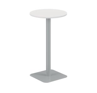 Forge High Table 600Mm White/Silver