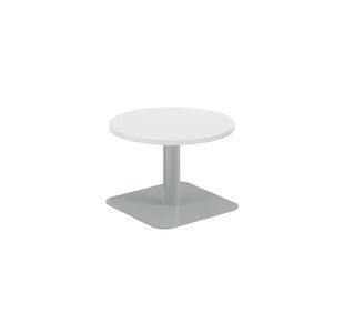 Forge Low Table 600Mm White/Silver