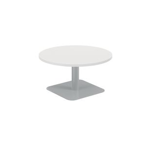 Forge Low Table 800Mm White/Silver