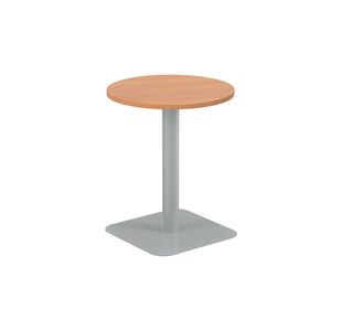 Forge Mid Table 600Mm Beech/Silver