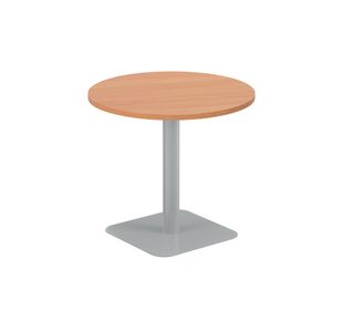 Forge Mid Table 800Mm Beech/Silver
