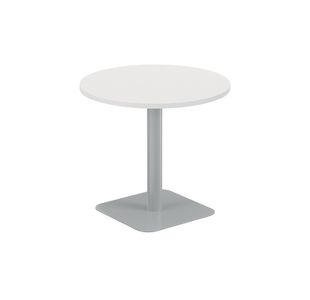 Forge Mid Table 800Mm White/Silver