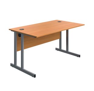 Modara Tu Rect Desk 1400Mm Bch/Slv