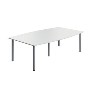 Modara Barrel Brdr Table 2400Mm Wht