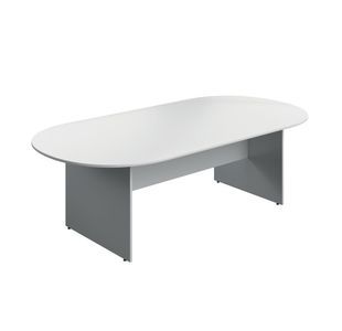 Modara Oval Brdr Table 2400X730 Wht
